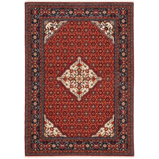 Oriental Weavers Lilihan 001C6 Red/ Blue 5'3"" x 7'6"" Indoor Area Rug L001C6160235ST