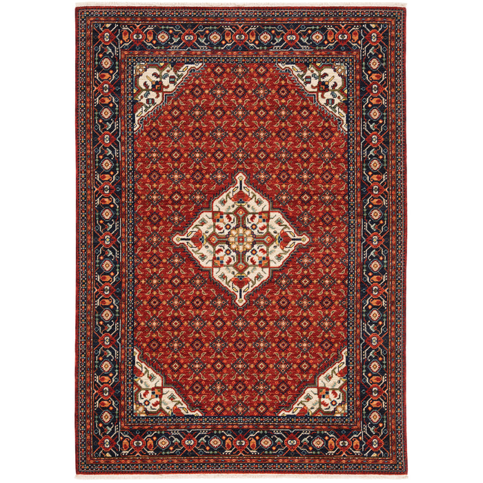 Oriental Weavers Lilihan 001C6 Red/ Blue 5'3"" x 7'6"" Indoor Area Rug L001C6160235ST