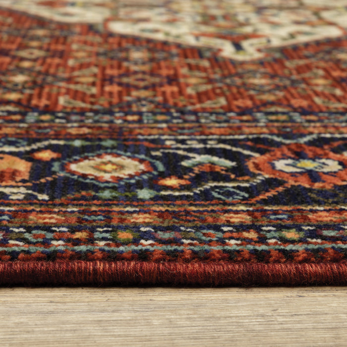Oriental Weavers Lilihan 001C6 Red/ Blue 9'10"" x 12'10"" Indoor Area Rug L001C6300394ST