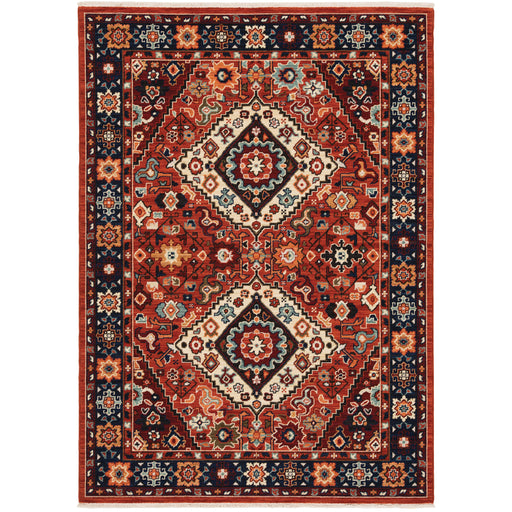 Oriental Weavers Lilihan 2061V Red/ Blue 6'7"" x 9'6"" Indoor Area Rug L2061V200296ST