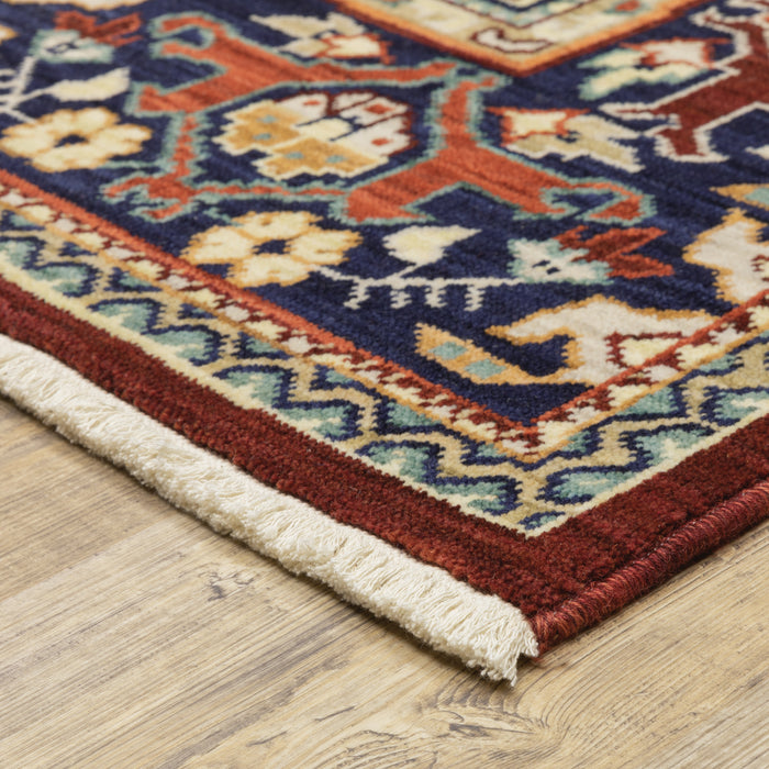 Oriental Weavers Lilihan 2062R Red/ Blue 9'10"" x 12'10"" Indoor Area Rug L2062R300394ST