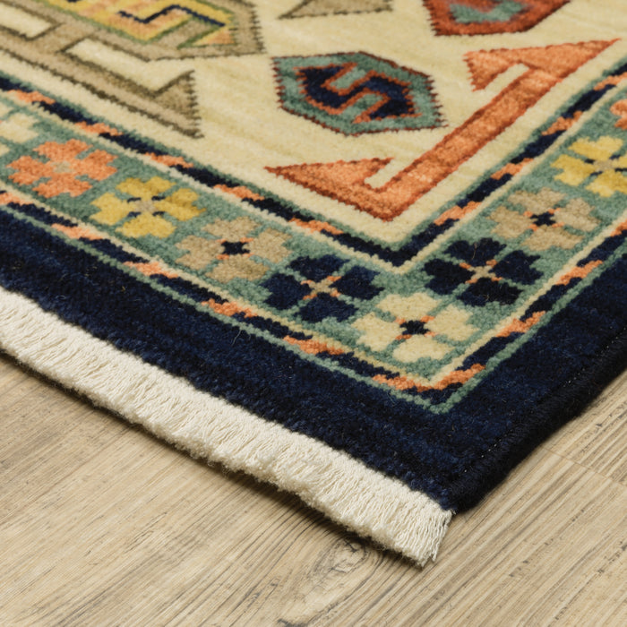 Oriental Weavers Lilihan 041H6 Blue/ Ivory 5'3"" x 7'6"" Indoor Area Rug L041H6160235ST
