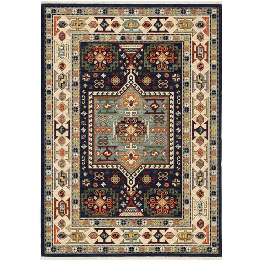 Oriental Weavers Lilihan 041H6 Blue/ Ivory 9'10"" x 12'10"" Indoor Area Rug L041H6300394ST