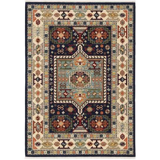 Oriental Weavers Lilihan 041H6 Blue/ Ivory 7'10"" x 10'10"" Indoor Area Rug L041H6240340ST