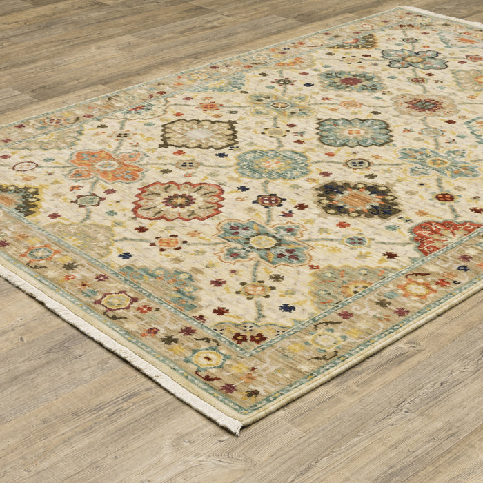 Oriental Weavers Lilihan 4601W Beige/ Multi 7'10"" x 10'10"" Indoor Area Rug L4601W240340ST