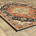 Oriental Weavers Lilihan 4929A Black/ Rust 5'3"" x 7'6"" Indoor Area Rug L4929A160235ST