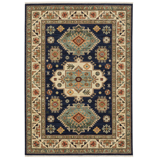 Oriental Weavers Lilihan 532B6 Navy/ Multi 5'3"" x 7'6"" Indoor Area Rug L532B6160235ST