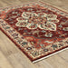 Oriental Weavers Lilihan 5502C Red/ Ivory 5'3"" x 7'6"" Indoor Area Rug L5502C160235ST
