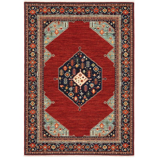 Oriental Weavers Lilihan 5503M Red/ Blue 7'10"" x 10'10"" Indoor Area Rug L5503M240340ST