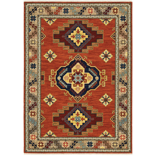 Oriental Weavers Lilihan 5504P Red/ Multi 9'10"" x 12'10"" Indoor Area Rug L5504P300394ST