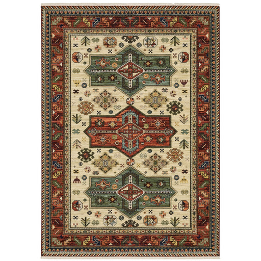 Oriental Weavers Lilihan 8022R Red/ Multi 5'3"" x 7'6"" Indoor Area Rug L8022R160235ST