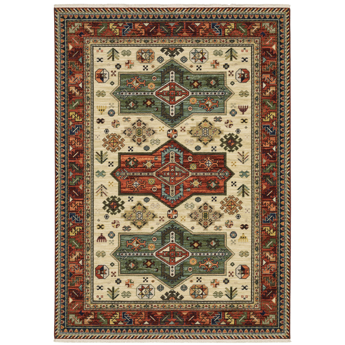 Oriental Weavers Lilihan 8022R Red/ Multi 7'10"" x 10'10"" Indoor Area Rug L8022R240340ST