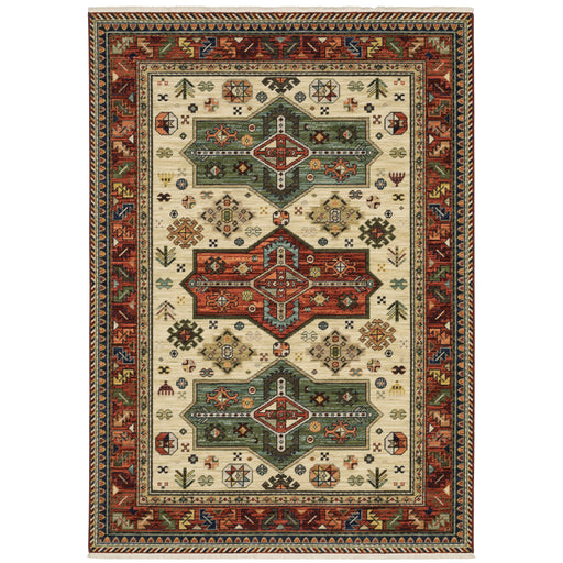 Oriental Weavers Lilihan 8022R Red/ Multi 6'7"" x 9'6"" Indoor Area Rug L8022R200296ST