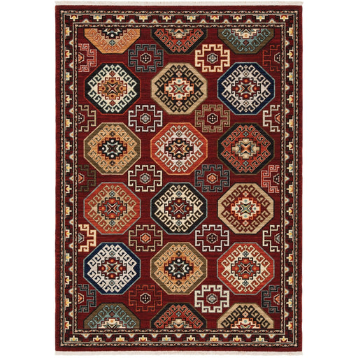 Oriental Weavers Lilihan 091R6 Red/ Multi 7'10"" x 10'10"" Indoor Area Rug L091R6240340ST