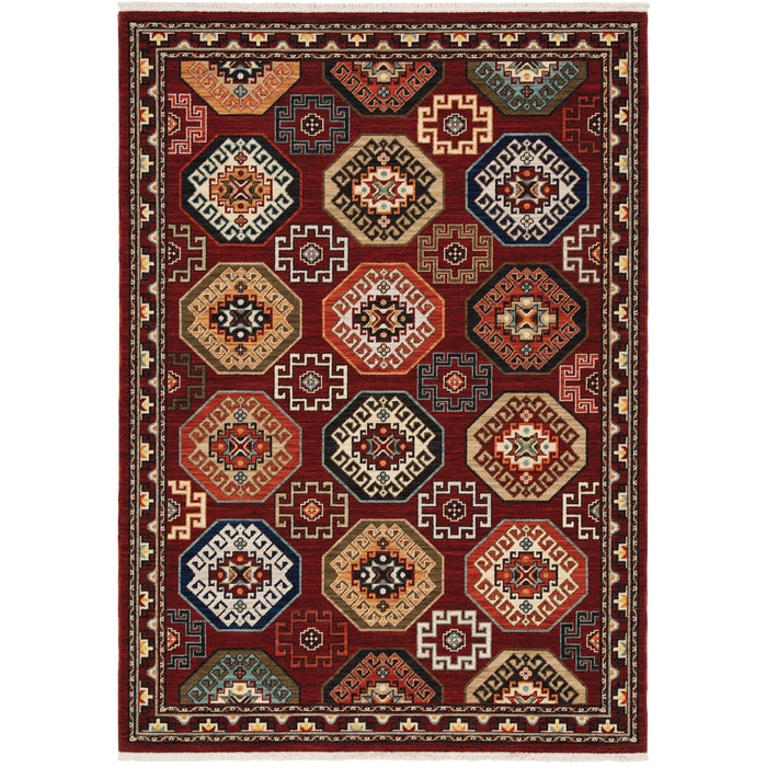 Oriental Weavers Lilihan 091R6 Red/ Multi 9'10"" x 12'10"" Indoor Area Rug L091R6300394ST