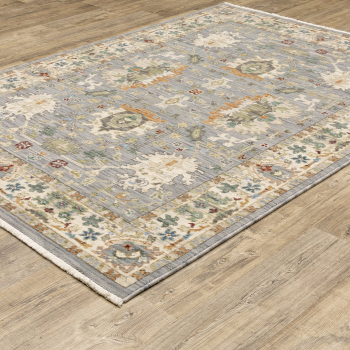 Oriental Weavers Lucca 2063L Grey/ Multi 5'3"" x 7'6"" Indoor Area Rug L2063L160235ST