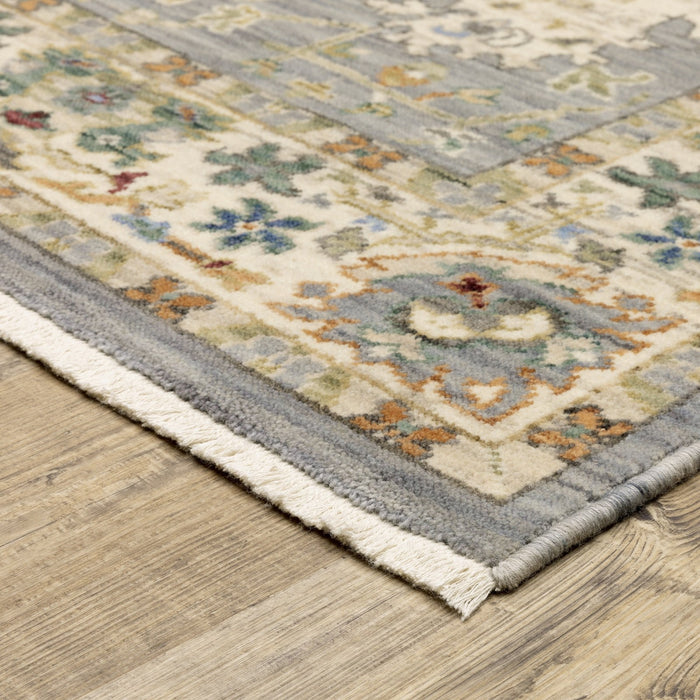 Oriental Weavers Lucca 2063L Grey/ Multi 5'3"" x 7'6"" Indoor Area Rug L2063L160235ST