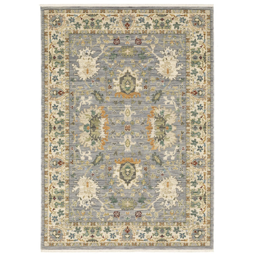Oriental Weavers Lucca 2063L Grey/ Multi 6'7"" x 9'6"" Indoor Area Rug L2063L200296ST
