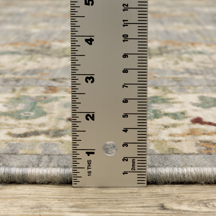 Oriental Weavers Lucca 2063L Grey/ Multi 9'10"" x 12'10"" Indoor Area Rug L2063L300394ST