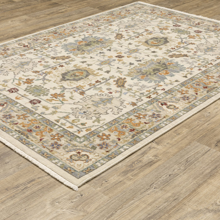 Oriental Weavers Lucca 2063Y Ivory/ Multi 7'10"" x 10'10"" Indoor Area Rug L2063Y240340ST