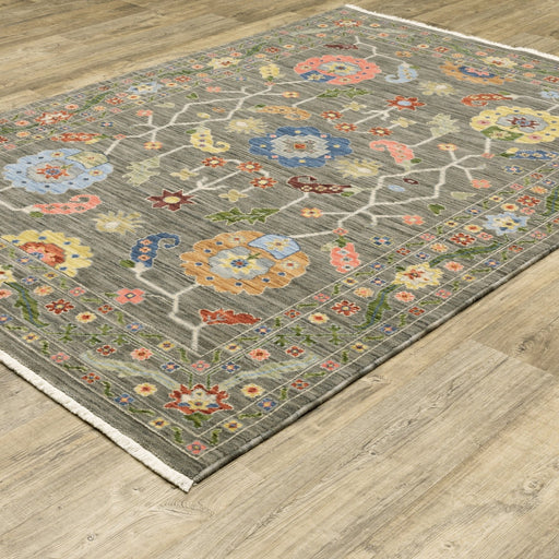 Oriental Weavers Lucca 5506K Grey/ Multi 7'10"" x 10'10"" Indoor Area Rug L5506K240340ST