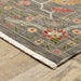 Oriental Weavers Lucca 5506K Grey/ Multi 9'10"" x 12'10"" Indoor Area Rug L5506K300394ST