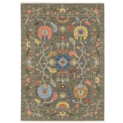 Oriental Weavers Lucca 5506K Grey/ Multi 9'10"" x 12'10"" Indoor Area Rug L5506K300394ST