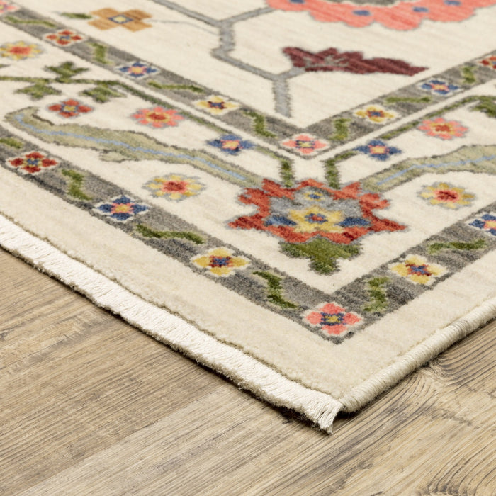 Oriental Weavers Lucca 5506W Ivory/ Multi 5'3"" x 7'6"" Indoor Area Rug L5506W160235ST