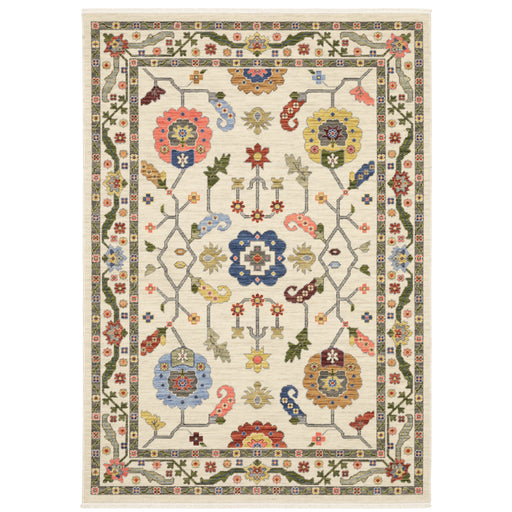 Oriental Weavers Lucca 5506W Ivory/ Multi 7'10"" x 10'10"" Indoor Area Rug L5506W240340ST