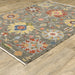 Oriental Weavers Lucca 8111K Grey/ Multi 5'3"" x 7'6"" Indoor Area Rug L8111K160235ST