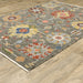Oriental Weavers Lucca 8111K Grey/ Multi 9'10"" x 12'10"" Indoor Area Rug L8111K300394ST