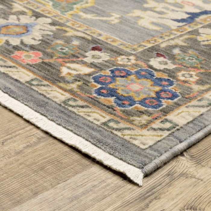 Oriental Weavers Lucca 846D1 Blue/ Multi 9'10"" x 12'10"" Indoor Area Rug L846D1300394ST