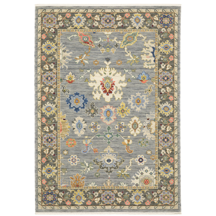 Oriental Weavers Lucca 846D1 Blue/ Multi 7'10"" x 10'10"" Indoor Area Rug L846D1240340ST
