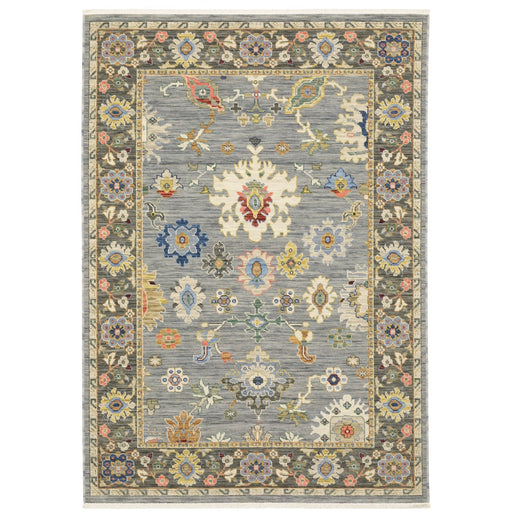 Oriental Weavers Lucca 846D1 Blue/ Multi 6'7"" x 9'6"" Indoor Area Rug L846D1200296ST