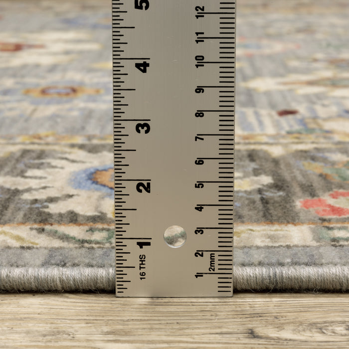 Oriental Weavers Lucca 846D1 Blue/ Multi 9'10"" x 12'10"" Indoor Area Rug L846D1300394ST