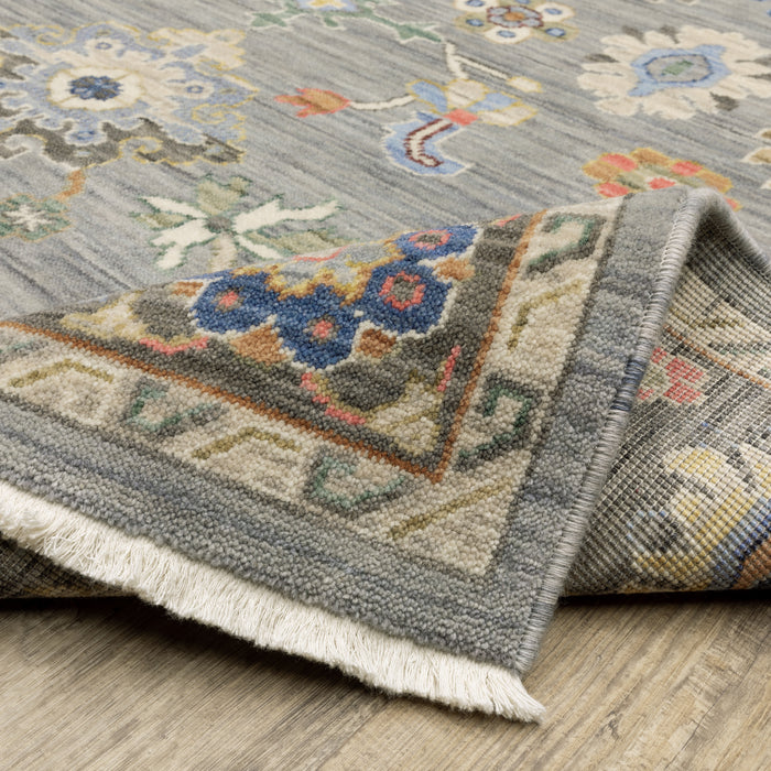Oriental Weavers Lucca 846D1 Blue/ Multi 9'10"" x 12'10"" Indoor Area Rug L846D1300394ST