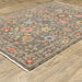 Oriental Weavers Lucca 093K1 Grey/ Multi 6'7"" x 9'6"" Indoor Area Rug L093K1200296ST