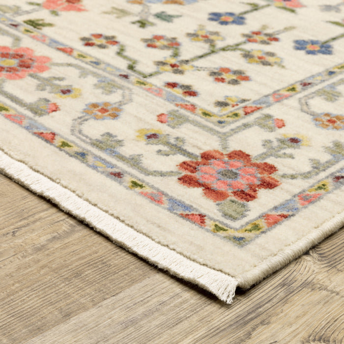 Oriental Weavers Lucca 093W1 Ivory/ Multi 5'3"" x 7'6"" Indoor Area Rug L093W1160235ST