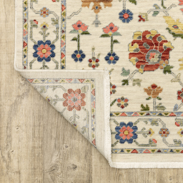 Oriental Weavers Lucca 093W1 Ivory/ Multi 5'3"" x 7'6"" Indoor Area Rug L093W1160235ST