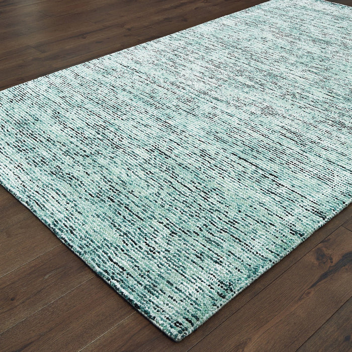 Oriental Weavers Lucent 45901 Blue/ Teal 5' x 8' Indoor Area Rug L45901152244ST