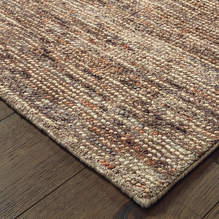 Oriental Weavers Lucent 45907 Taupe/ Pink 10' x 13' Indoor Area Rug L45907305396ST