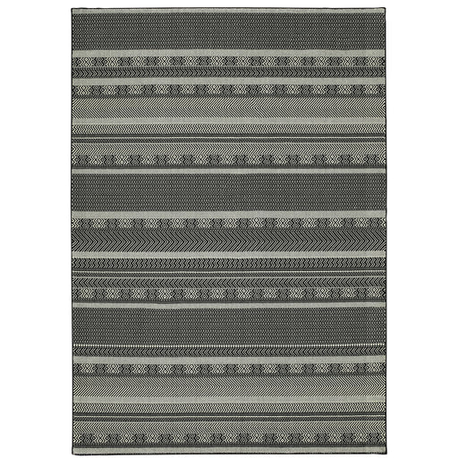 Oriental Weavers Luna 1802K Black/ Ivory 9'10"" x 12'10"" Indoor Area Rug L1802K300390ST