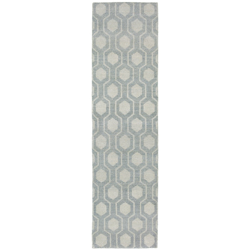 Oriental Weavers Maddox 56506 Blue/ Beige 2'6"" x 10' Indoor Area Rug M56506076305ST