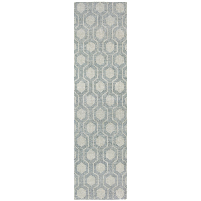 Oriental Weavers Maddox 56506 Blue/ Beige 2'6"" x 10' Indoor Area Rug M56506076305ST