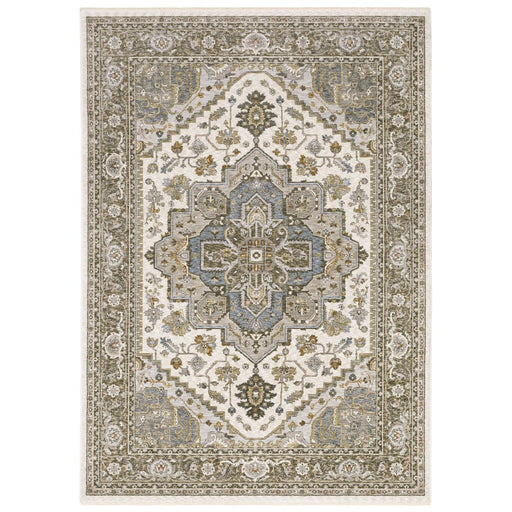 Oriental Weavers Maharaja 1144Y Ivory/ Gold 6'7"" x 9'6"" Indoor Area Rug M1144Y200296ST