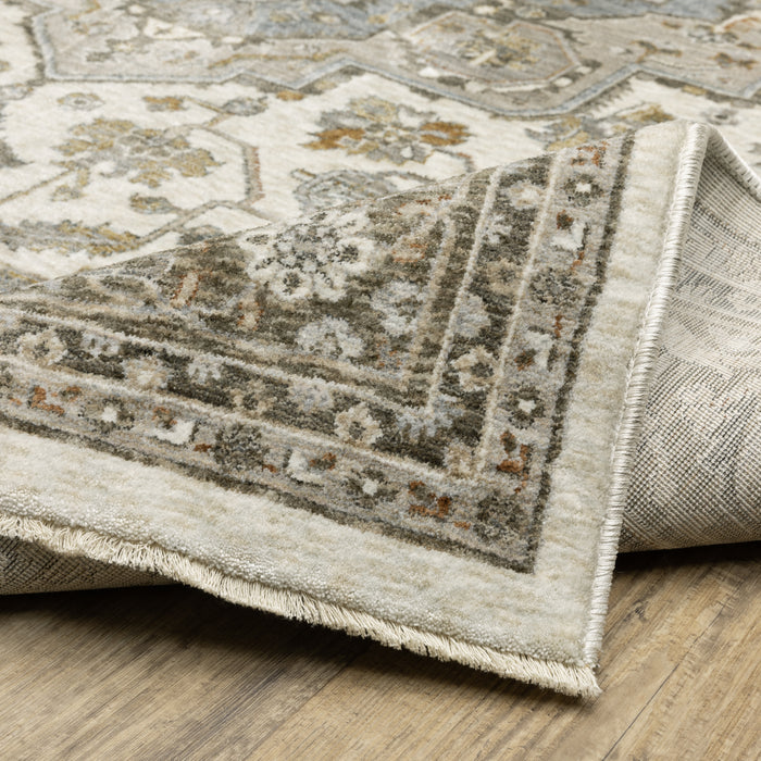 Oriental Weavers Maharaja 1144Y Ivory/ Gold 7'10"" x 10'10"" Indoor Area Rug M1144Y240340ST