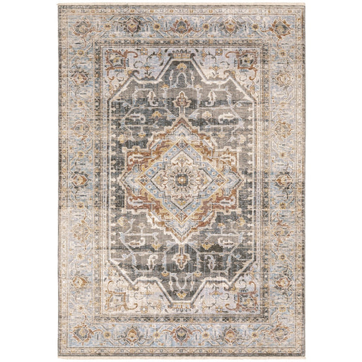 Oriental Weavers Maharaja 1803X Grey/ Blue 9'10"" x 12'10"" Indoor Area Rug M1803X300394ST