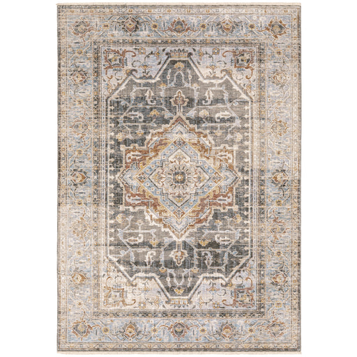 Oriental Weavers Maharaja 1803X Grey/ Blue 6'7"" x 9'6"" Indoor Area Rug M1803X200296ST