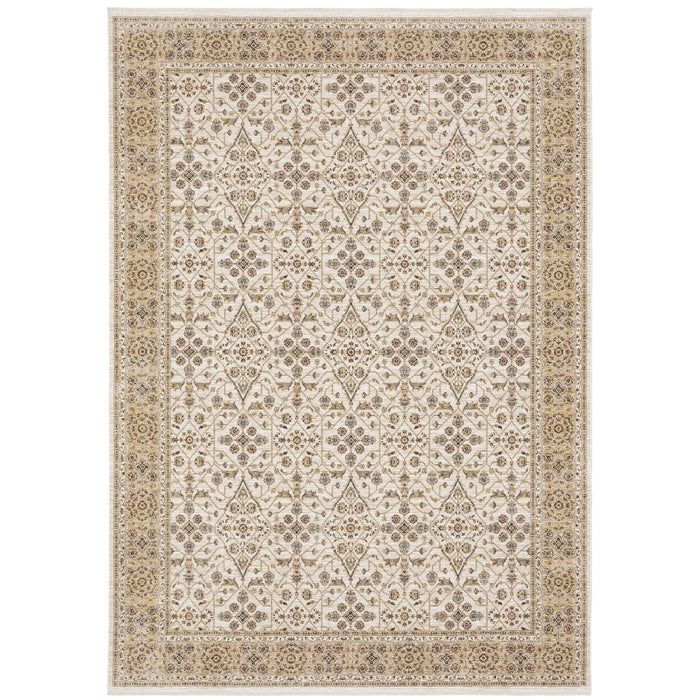 Oriental Weavers Maharaja 001J1 Ivory/ Gold 7'10"" x 10'10"" Indoor Area Rug M001J1240340ST