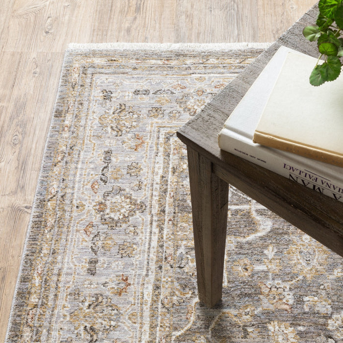 Oriental Weavers Maharaja 040M1 Beige/ Grey 6'7"" x 9'6"" Indoor Area Rug M040M1200296ST
